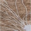 abstract brown area rug
