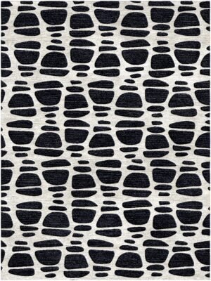 black ivory area rug