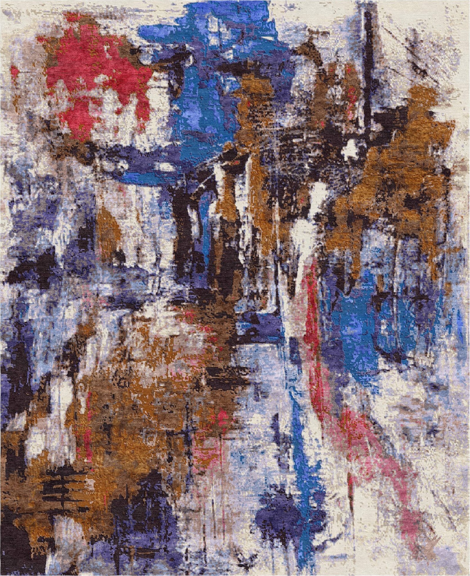 Artisan Brushstroke Modern Area Rug