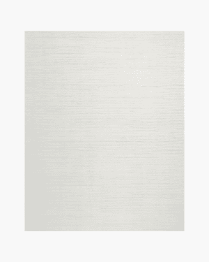 Ivory ribbed wool rug