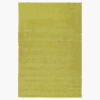 Chartreuse New Zealand wool rug