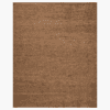 Brown ribbed handloom rug