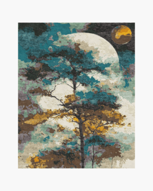 Luxury hand knotted silk area carpet