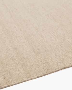 Beige hand knotted rug