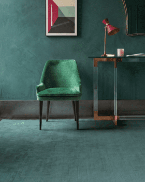 Teal New Zealand wool rug