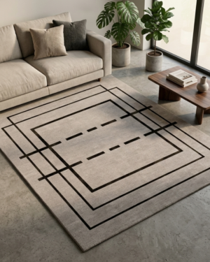 Linear Frame Rug