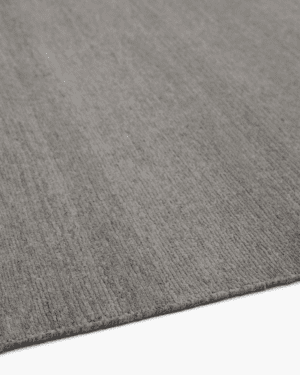 Charcoal grey handloom rug