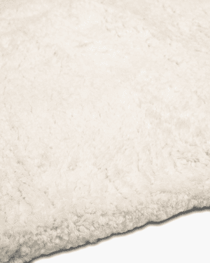 Ivory Moroccan silk rug