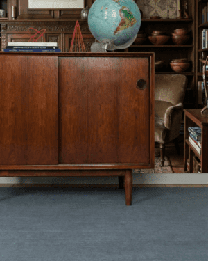 Light blue New Zealand wool rug