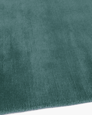 Teal New Zealand wool rug
