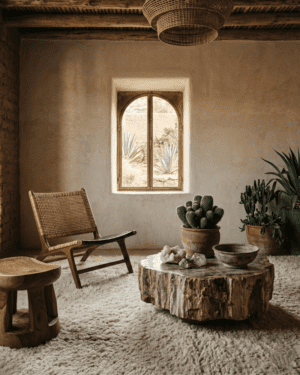 Ivory Moroccan silk rug